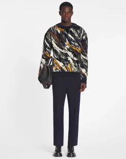 New Abstract jacquard sweater Knitwear & Sweatshirts