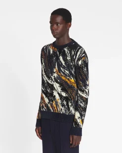 New Abstract jacquard sweater Knitwear & Sweatshirts