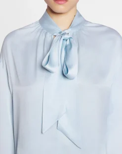 Online Ascot collar blouse Women Tops