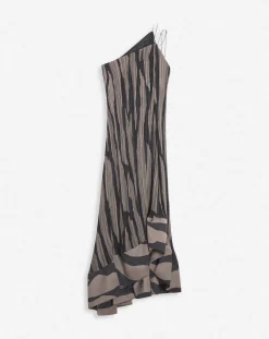 Outlet Asymmetrical cascade-effect dress Women Dresses