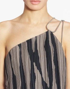 Outlet Asymmetrical cascade-effect dress Women Dresses
