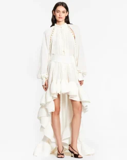 Sale Asymmetrical charmeuse dress Women Dresses