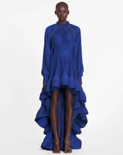Outlet Asymmetrical charmeuse dress Women Dresses