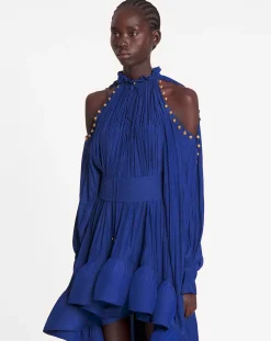 Outlet Asymmetrical charmeuse dress Women Dresses