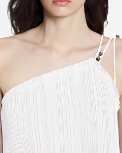 Asymmetrical pleated dress Women Dresses