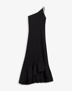 New Asymmetrical pleated dress Women Dresses
