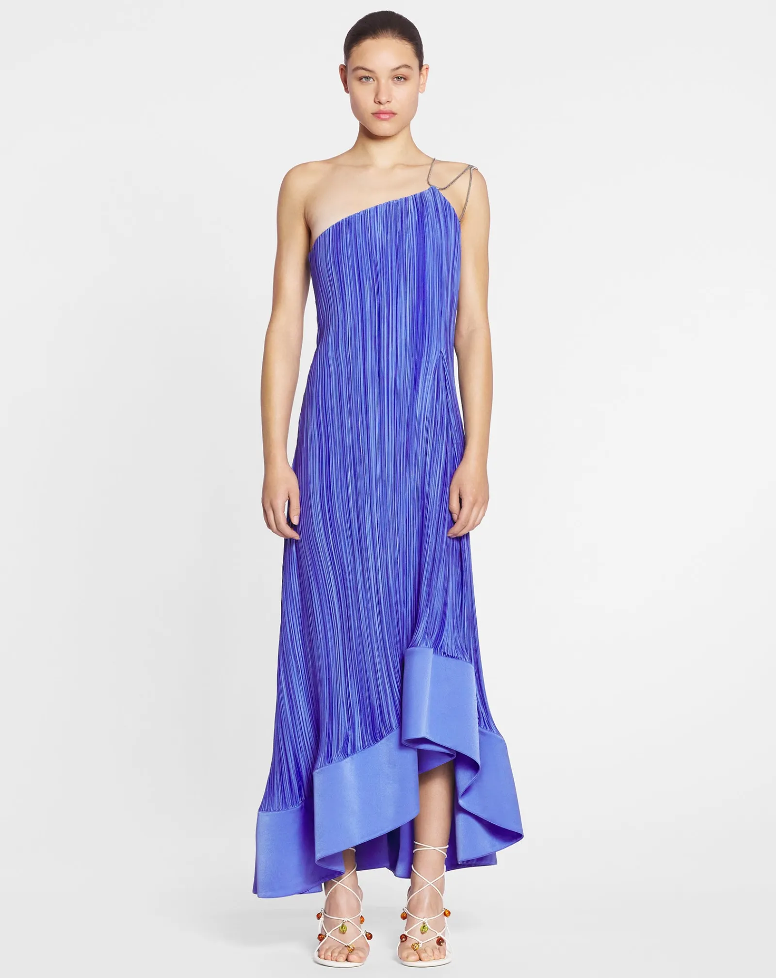 Online Asymmetrical pleated dress Women Dresses