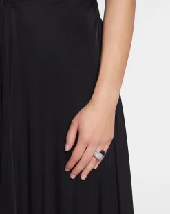 Online Asymmetrical pleated dress Women Dresses