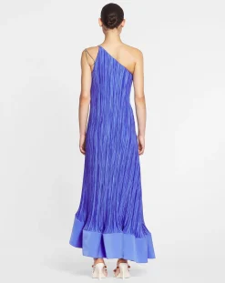 Online Asymmetrical pleated dress Women Dresses