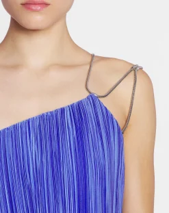 Online Asymmetrical pleated dress Women Dresses