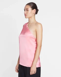 Outlet Asymmetrical top with ribbon detail Women Tops