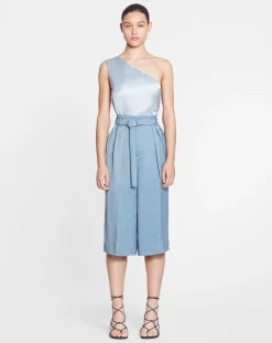 Outlet Asymmetrical top with ribbon detail Women Tops