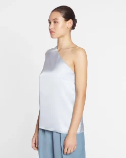 Outlet Asymmetrical top with ribbon detail Women Tops