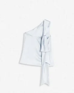 Outlet Asymmetrical top with ribbon detail Women Tops