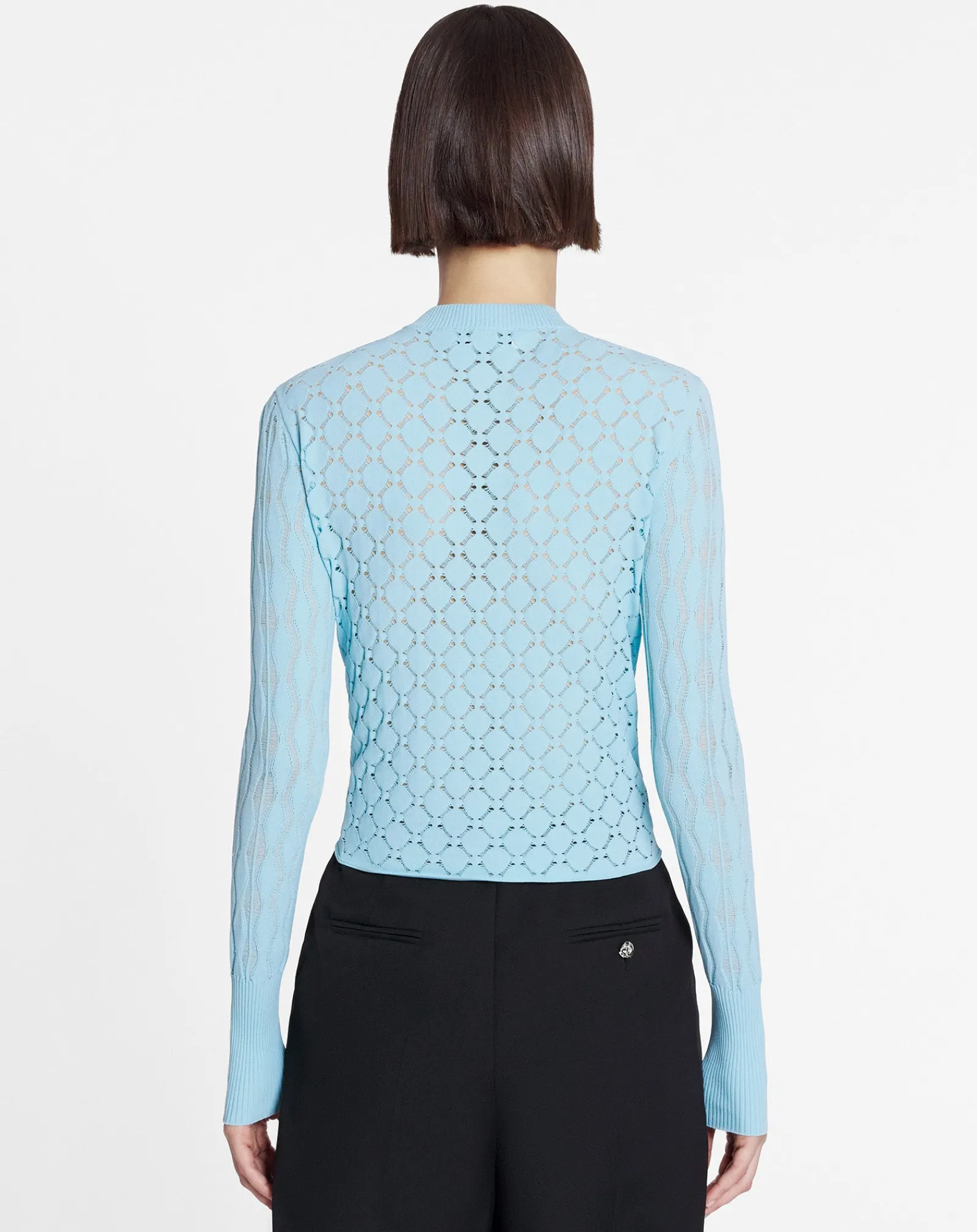 Hot Bodycon cardigan with round neck Women Knitwear