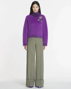 Discount Brushed mohair sweater Women Knitwear
