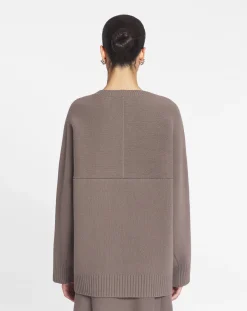 Hot Cape sweater with a cat pin Women Knitwear