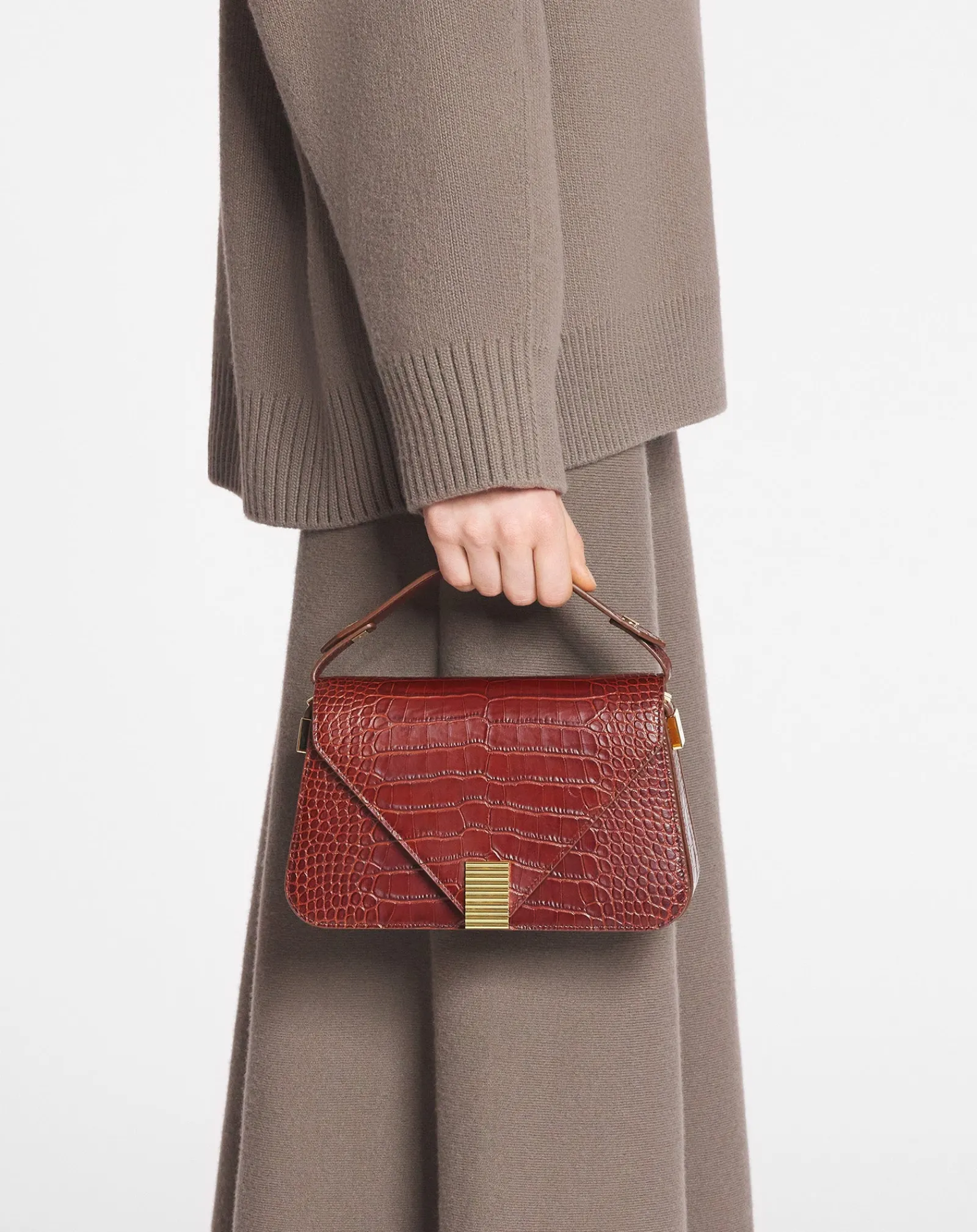 New Concerto arpège bag in crocodile-effect leather Women Crossbody Bags & Shoulder Bags