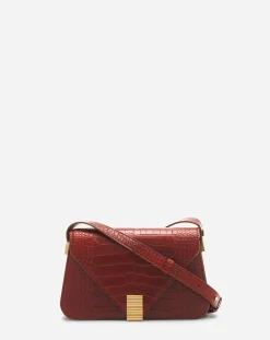 New Concerto arpège bag in crocodile-effect leather Women Concerto
