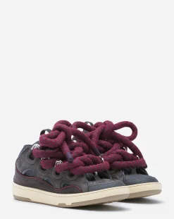 Online Curb sneakers in leather with snake laces Women Sneakers