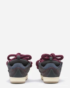 Online Curb sneakers in leather with snake laces Women Sneakers
