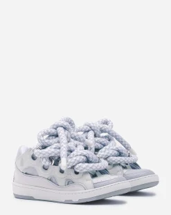 Clearance Curb sneakers in leather with snake laces Women Sneakers