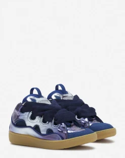 New Curb sneakers in metallic leather Women Curb