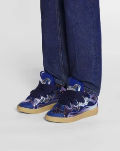 New Curb sneakers in metallic leather Women Curb