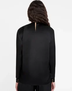 Online Draped top with eyelet detail Women Tops