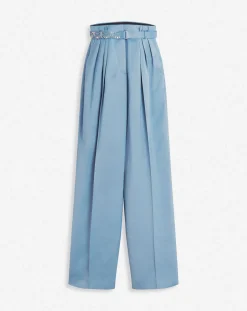 New Embroidered wide-leg pants Women Pants