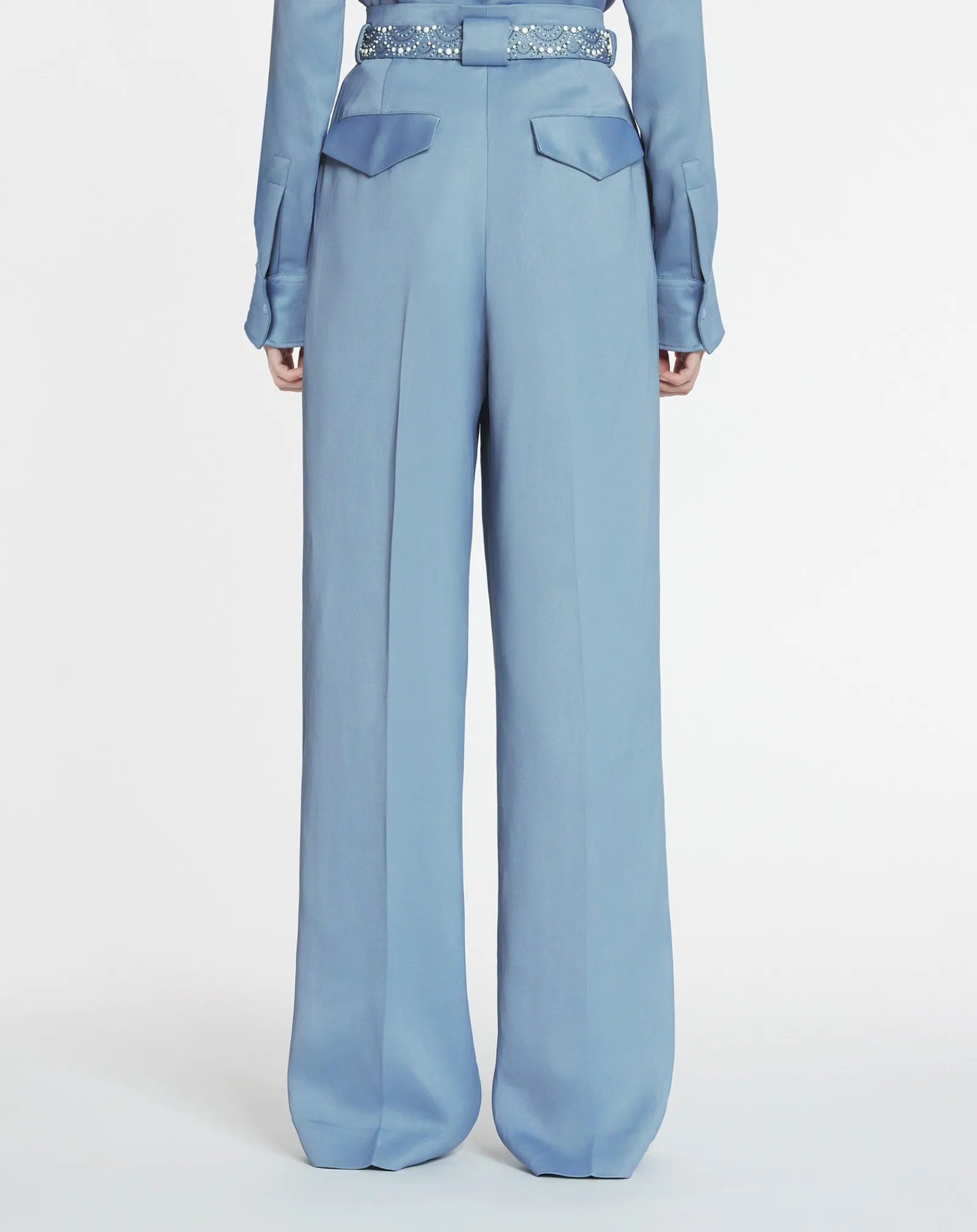 New Embroidered wide-leg pants Women Pants