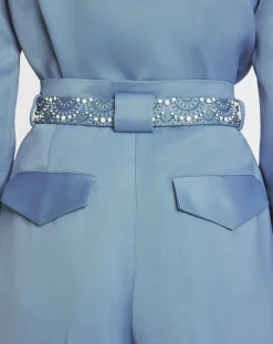 New Embroidered wide-leg pants Women Pants