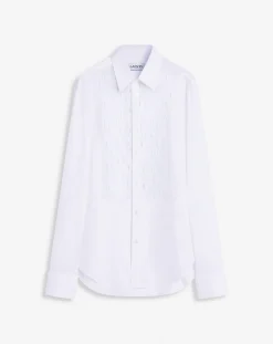 Sale Fitted shirt with an embroidered bib front Shirts