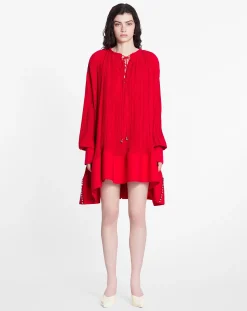 Clearance Flared pleated dress Women Dresses