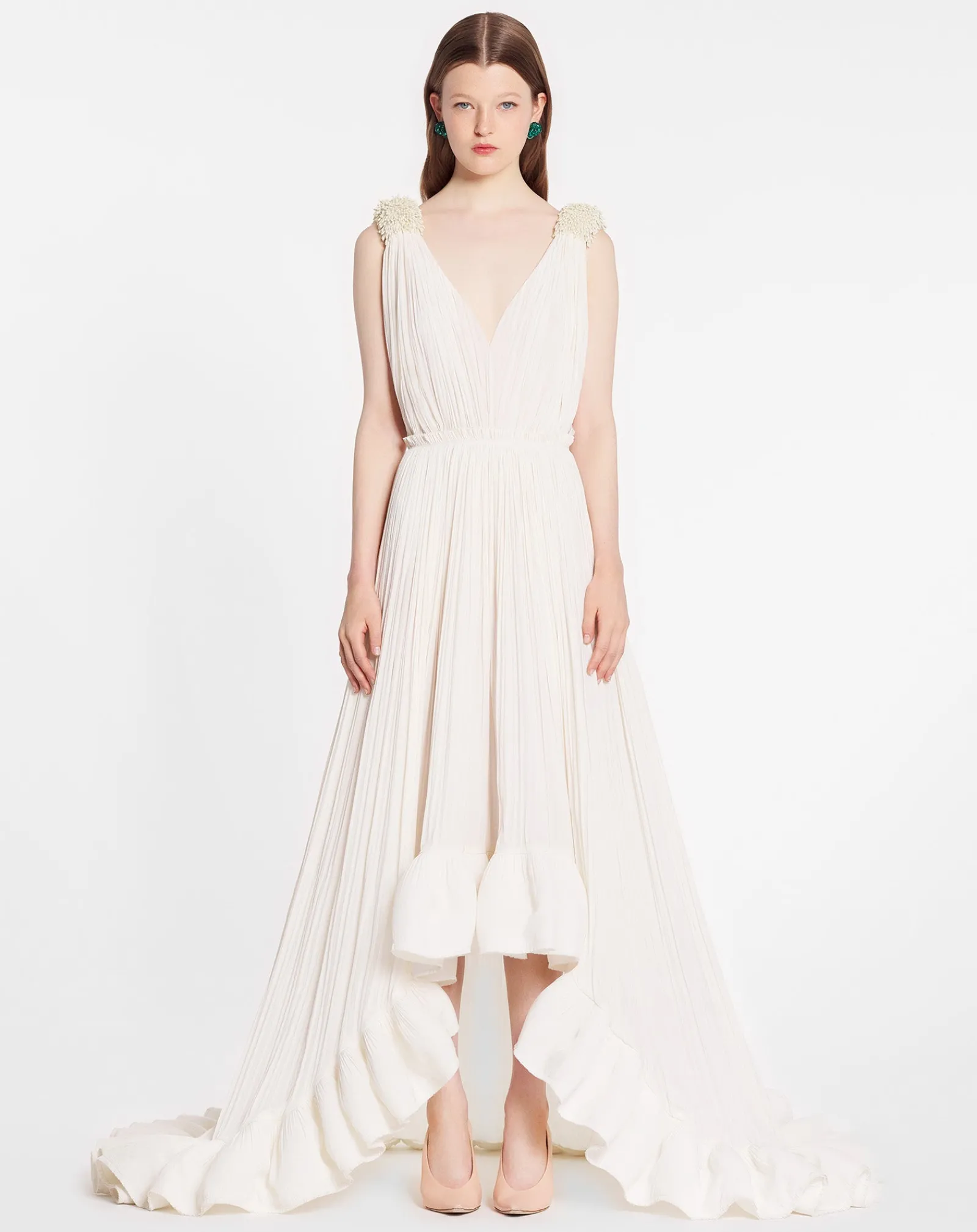 Best Floor length evening gown in charmeuse Women Dresses