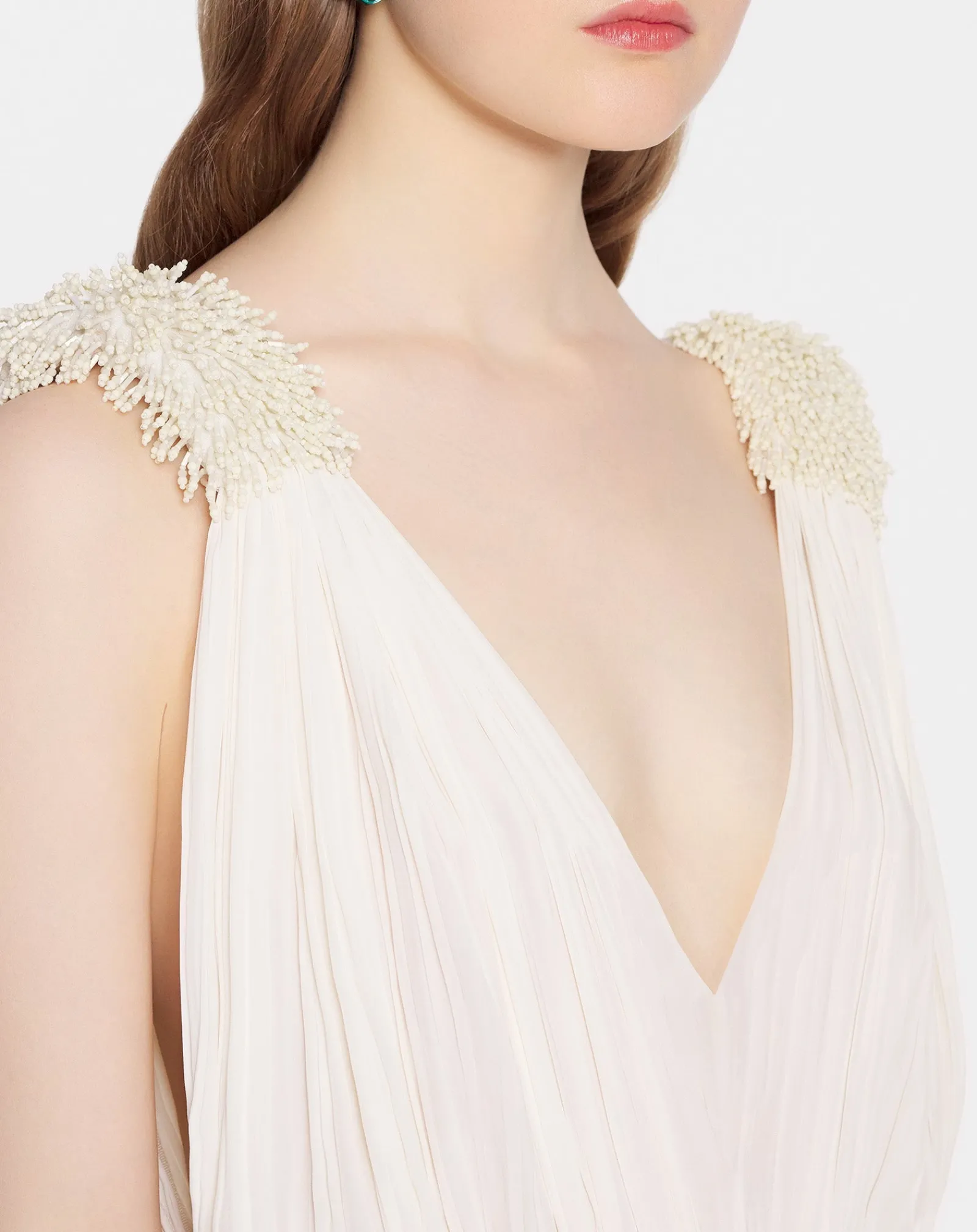 Best Floor length evening gown in charmeuse Women Dresses