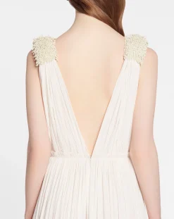 Best Floor length evening gown in charmeuse Women Dresses