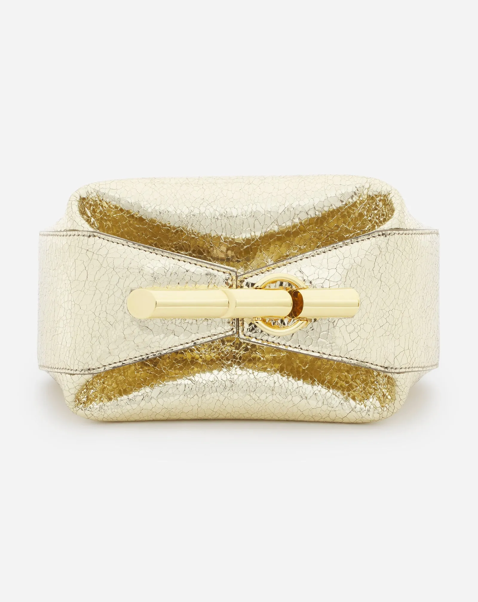 New Haute séquence clutch bag in crackled metallic leather Women Mini Bags & Clutches