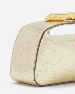 New Haute séquence clutch bag in crackled metallic leather Women Crossbody Bags & Shoulder Bags