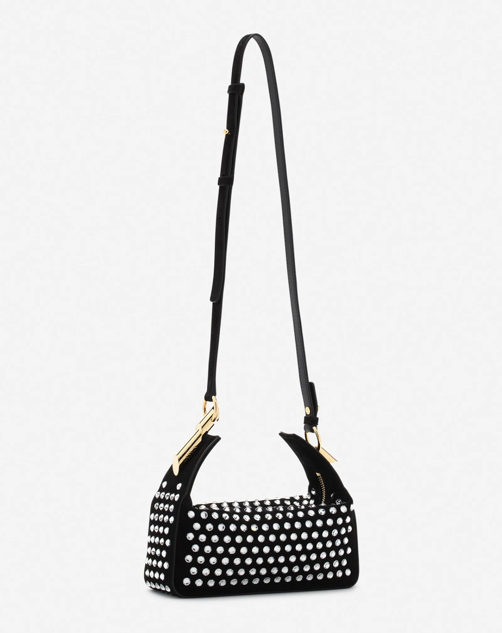 Outlet Haute séquence leather clutch bag with rhinestones Women Mini Bags & Clutches