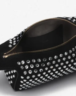 Outlet Haute séquence leather clutch bag with rhinestones Women Mini Bags & Clutches