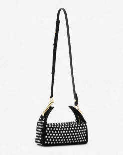 Online Haute séquence leather clutch bag with rhinestones Women Crossbody Bags & Shoulder Bags