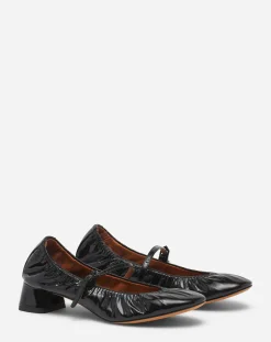 Hot Heeled mary jane in glossy leather Women Ballerinas