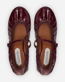 Clearance Heeled mary jane in glossy leather Women Ballerinas