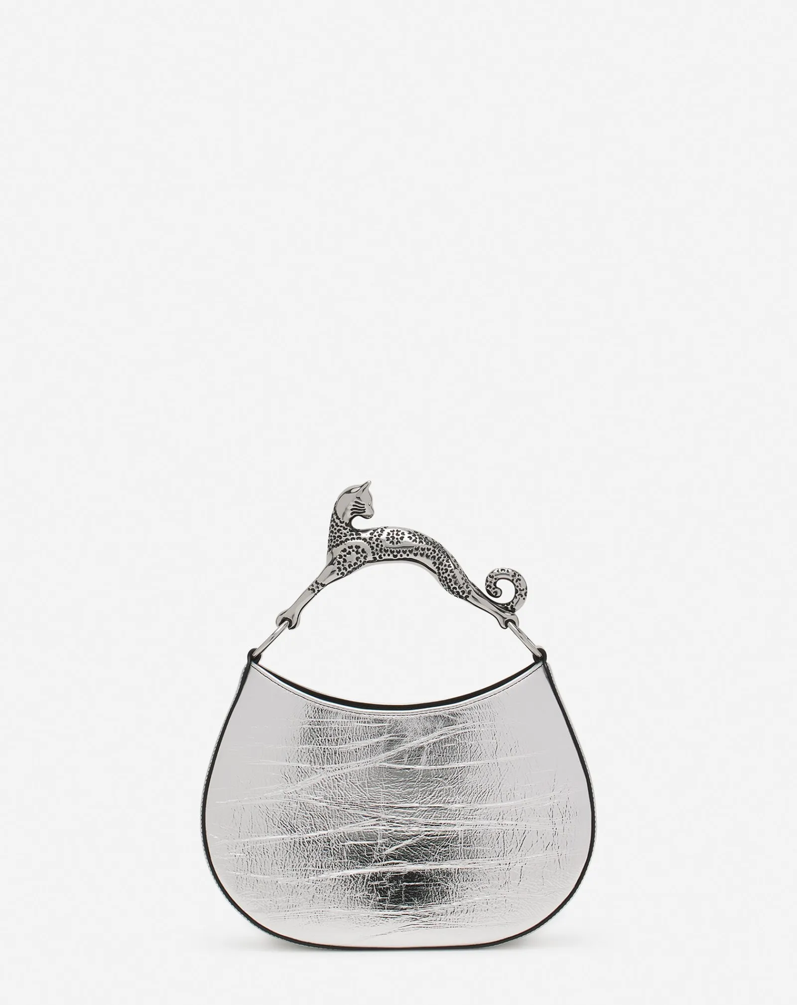 Online Hobo cat bag in metallic leather Women Hobo