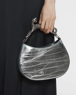 Online Hobo cat bag in metallic leather Women Hobo