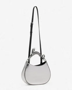 Online Hobo cat bag in metallic leather Women Hobo