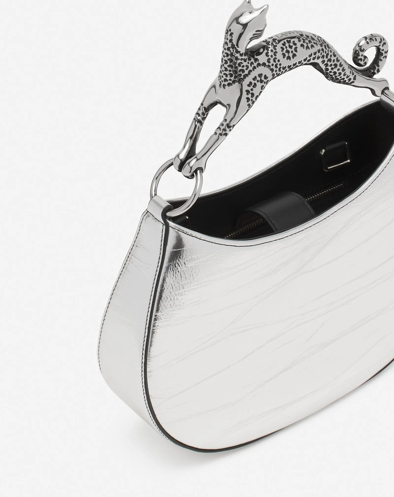 Online Hobo cat bag in metallic leather Women Hobo