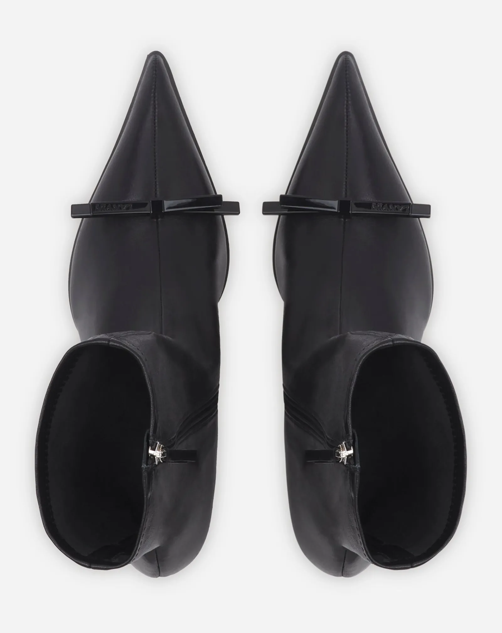 New bow ankle boots in leather Women Boots & Booties