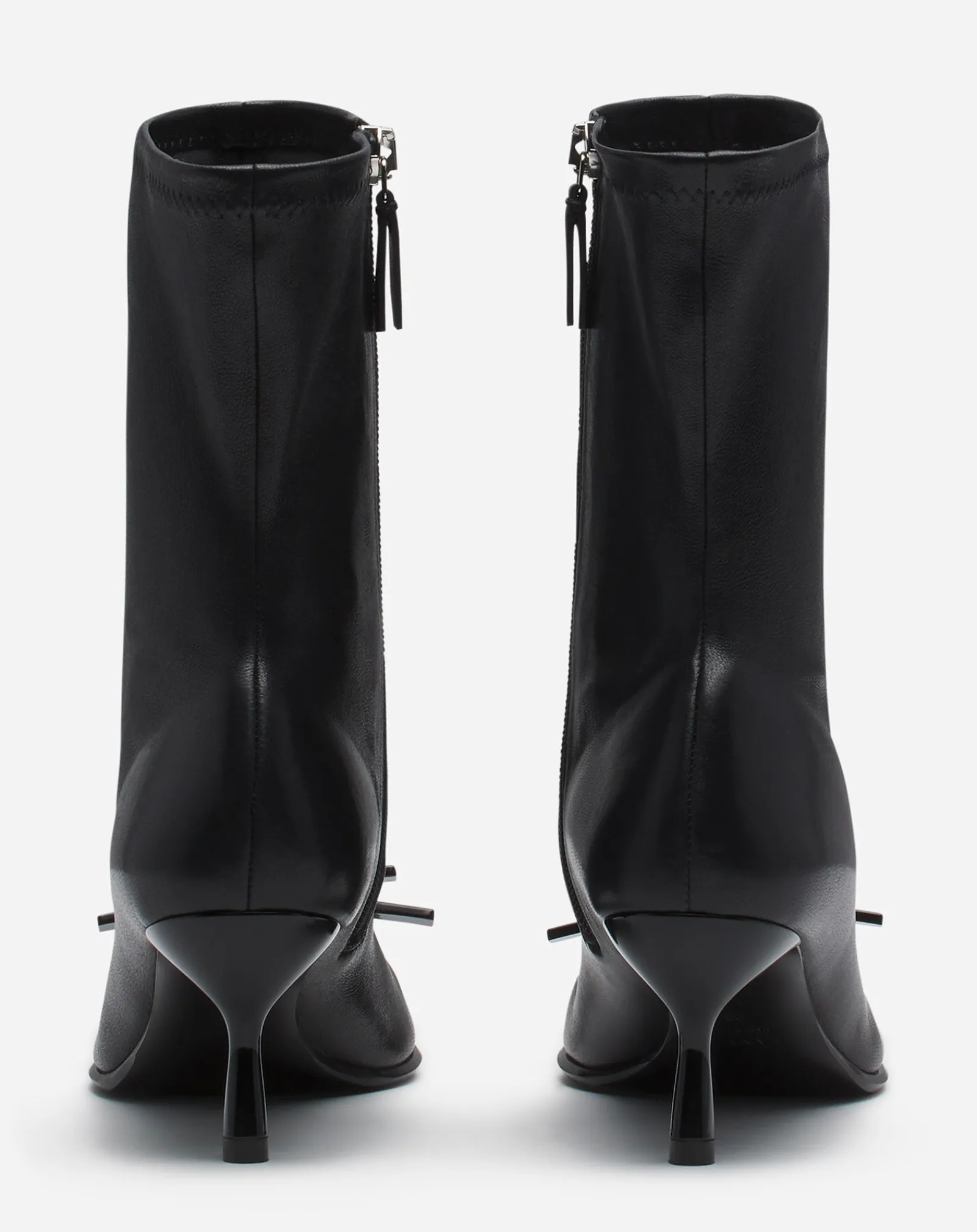 New bow ankle boots in leather Women Boots & Booties